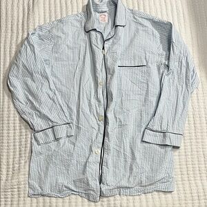 Brooks Brothers Blue Striped Shirt Jacket